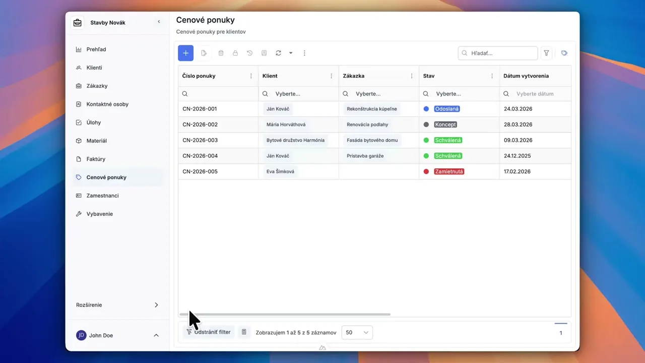 Inteligentné tabuľky